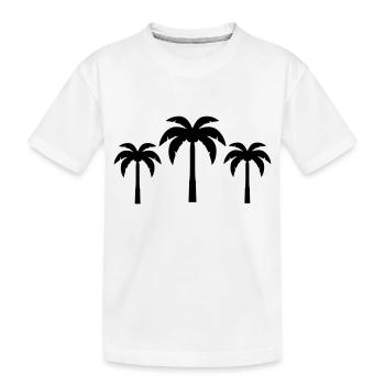 Palmiers - T-shirt bio Premium Enfant - blanc - Devant