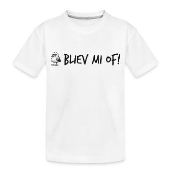 Annoyed Seagull – Bliev mi of! - Kids' Premium Organic T-Shirt - white - Front