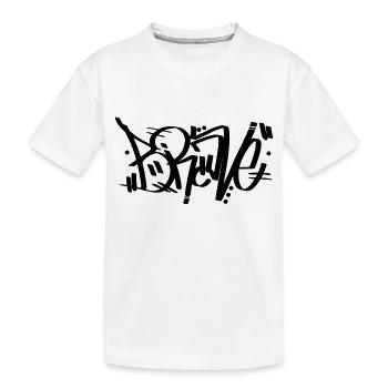 Mutig - Graffiti - Kinder Premium Bio T-Shirt - Weiß - Vorne