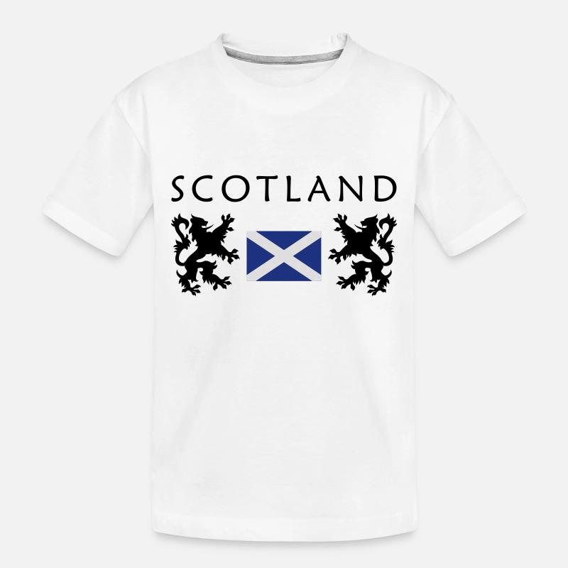 Drapeau de l'ecosse - T-shirt bio Premium Enfant - blanc