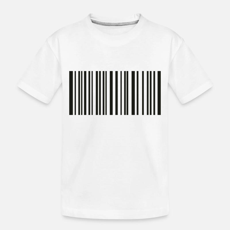 code-barre - T-shirt bio Premium Enfant - blanc