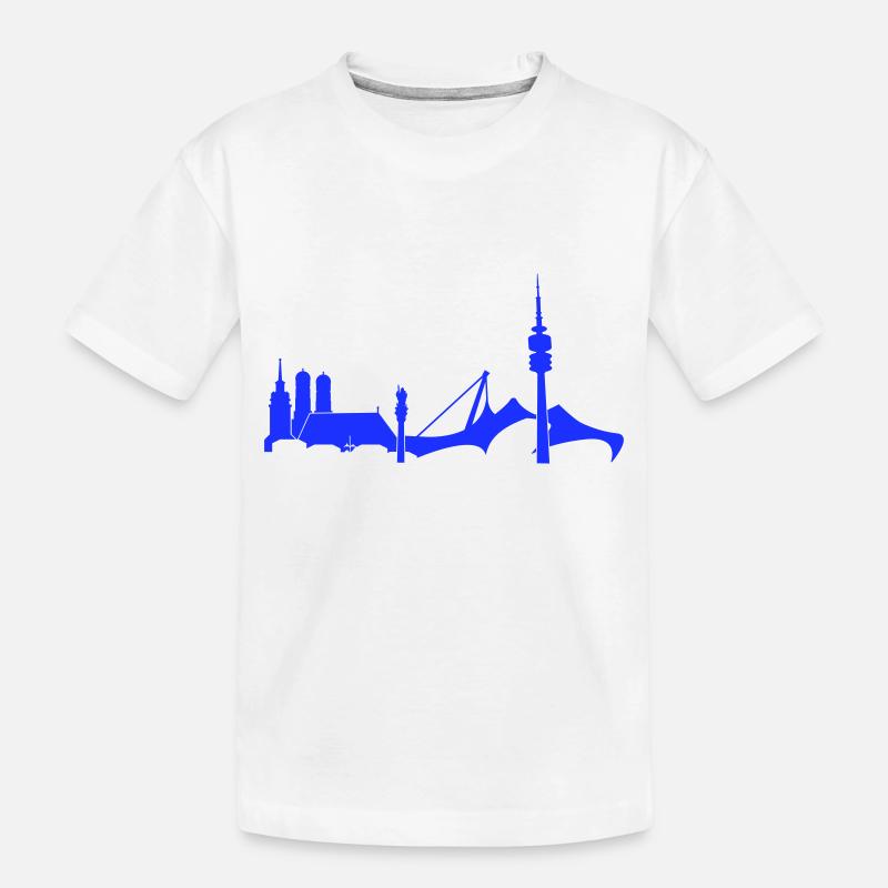 München - Kinder Premium Bio T-Shirt - Weiß
