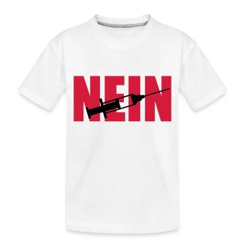 No syringe - Kids' Premium Organic T-Shirt - white - Front