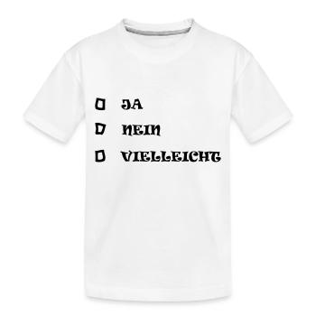 qui non - T-shirt bio Premium Enfant - blanc - Devant