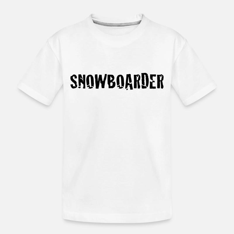 snowboarder - T-shirt bio Premium Enfant - blanc