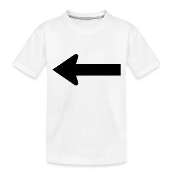 pfeil - Kinder Premium Bio T-Shirt - Weiß - Vorne