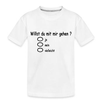 willst_du_mir_gehen - T-shirt bio Premium Enfant - blanc - Devant