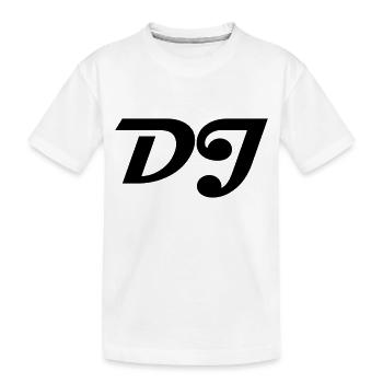 DJ - Kinder Premium Bio T-Shirt - Weiß - Vorne
