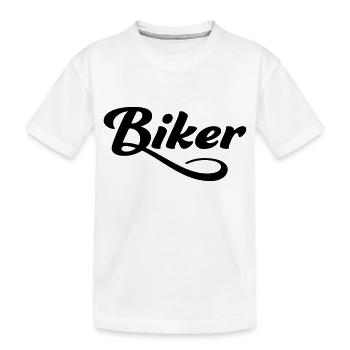Biker - T-shirt bio Premium Enfant - blanc - Devant