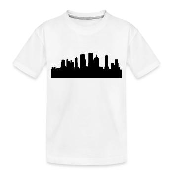 Skyscraper city - Kids' Premium Organic T-Shirt - white - Front