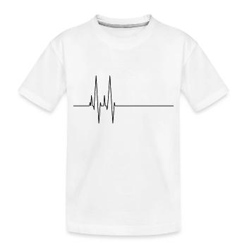 puls beep - Kinder Premium Bio T-Shirt - Weiß - Vorne