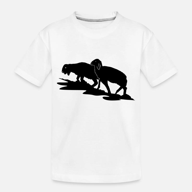 Lämmer - Kinder Premium Bio T-Shirt - Weiß