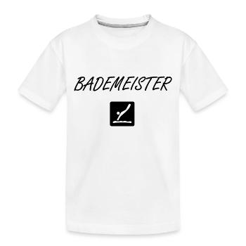 Bademeister - Kinder Premium Bio T-Shirt - Weiß - Vorne