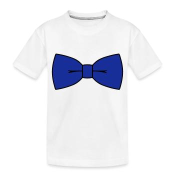Fliege - Kinder Premium Bio T-Shirt - Weiß - Vorne