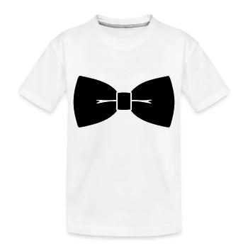 Fliege - Kinder Premium Bio T-Shirt - Weiß - Vorne