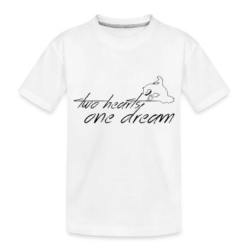 2 hearts 1 dream slider - Kinder Premium Bio T-Shirt - Weiß - Vorne
