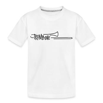 Trombone - T-shirt bio Premium Enfant - blanc - Devant