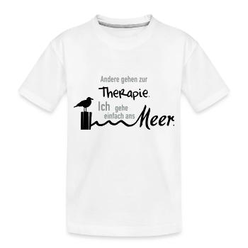 Therapie am Meer - Kinder Premium Bio T-Shirt - Weiß - Vorne
