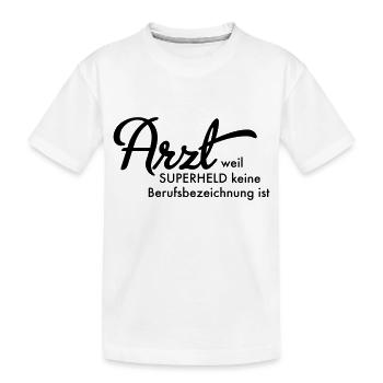 Arzt - Kinder Premium Bio T-Shirt - Weiß - Vorne