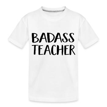 Lehrer - Kinder Premium Bio T-Shirt - Weiß - Vorne