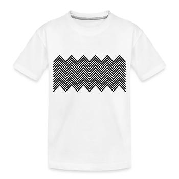 Zickzack muster - T-shirt bio Premium Enfant - blanc - Devant