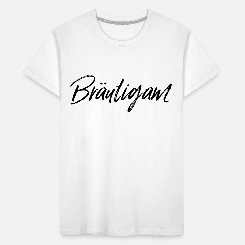 Bräutigam schwarz Kinder Premium Bio T-Shirt