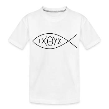 Christianity - Kids' Premium Organic T-Shirt - white - Front
