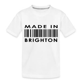Fait à Brighton - T-shirt bio Premium Enfant - blanc - Devant