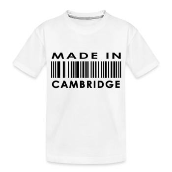 Fait à Cambridge - T-shirt bio Premium Enfant - blanc - Devant