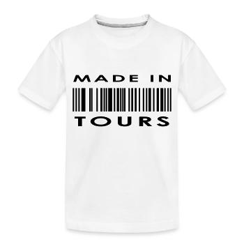 Tours - Kids' Premium Organic T-Shirt - white - Front