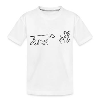 voyageur debout - T-shirt bio Premium Enfant - blanc - Devant