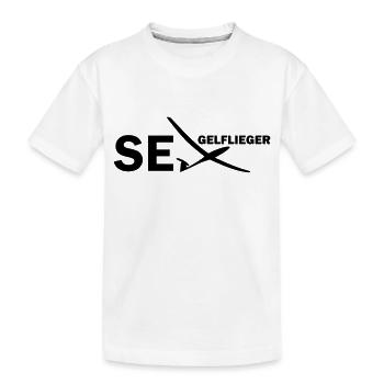 Segelflieger Geschenk Segelfliegen Spruch lustig - Kinder Premium Bio T-Shirt - Weiß - Vorne