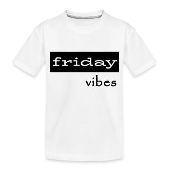 vendredi Vibes - T-shirt bio Premium Enfant - blanc - Devant