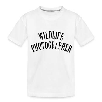 Wildlife Photographer (text, 1c) - T-shirt bio Premium Enfant - blanc - Devant