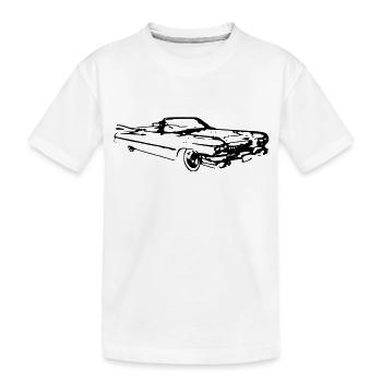 caddy - Kids' Premium Organic T-Shirt - white - Front