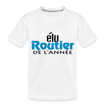 Road of the year (2c, 1c) - Kids' Premium Organic T-Shirt - white - Front