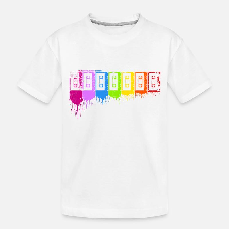 Arc-en-cassettes - T-shirt bio Premium Enfant - blanc