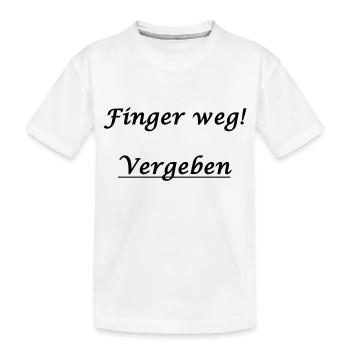 vergeben - Kinder Premium Bio T-Shirt - Weiß - Vorne