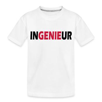 Ingenieur - Kinder Premium Bio T-Shirt - Weiß - Vorne