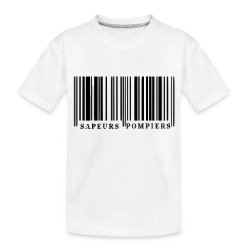 Barcode SP1 - Kinder Premium Bio T-Shirt - Weiß - Vorne