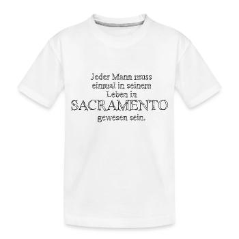 Sacramento Noir - T-shirt bio Premium Enfant - blanc - Devant