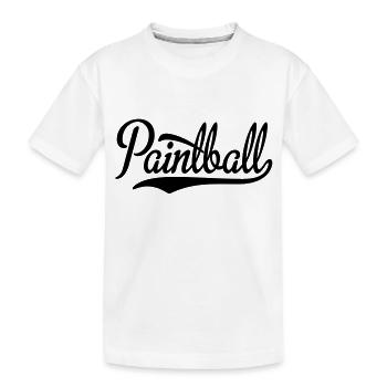 paintball - Kinder Premium Bio T-Shirt - Weiß - Vorne