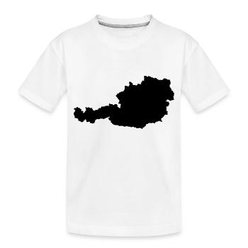 Autriche Carte - T-shirt bio Premium Enfant - blanc - Devant