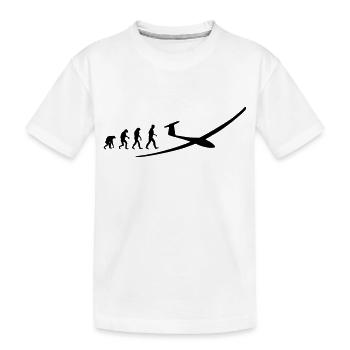 glider evolution - Kids' Premium Organic T-Shirt - white - Front