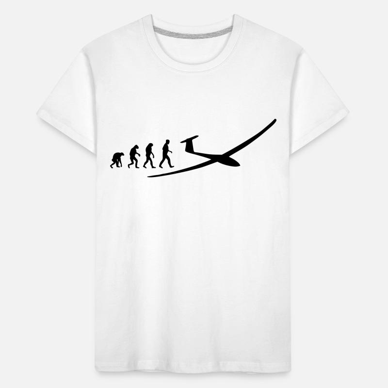 segelflugzeug evolution Kinder Premium Bio T-Shirt