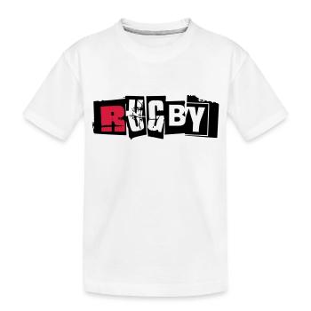 rugby 2 - Kids' Premium Organic T-Shirt - white - Front