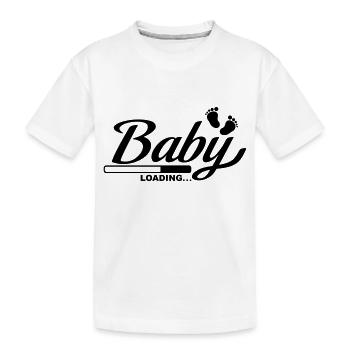 baby_loading_f1 - T-shirt bio Premium Enfant - blanc - Devant