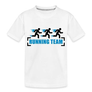 Running Team - T-shirt bio Premium Enfant - blanc - Devant