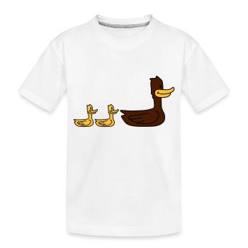 Duck Family - T-shirt bio Premium Enfant - blanc - Devant