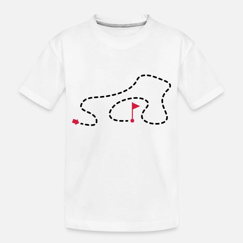 route_1f2 - T-shirt bio Premium Enfant - blanc
